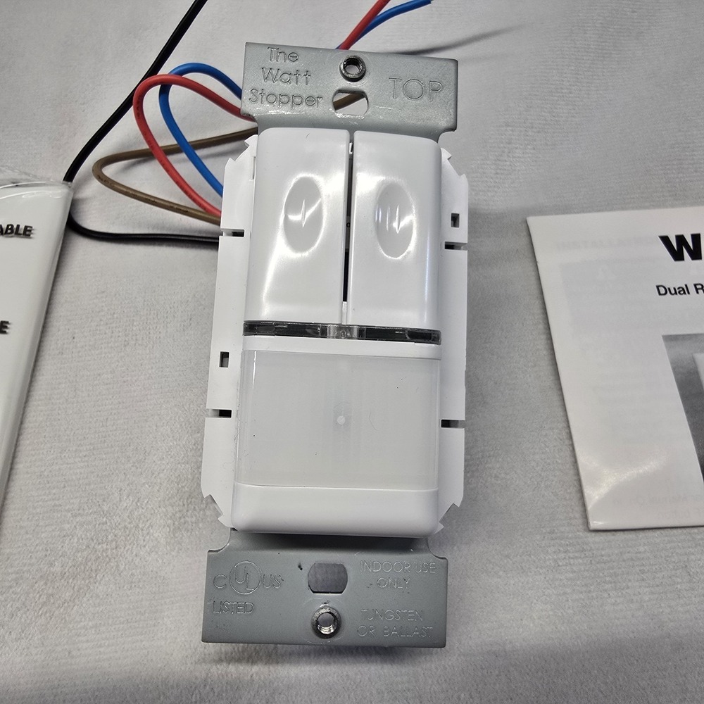 Wattstopper W-300 Automatic Wall Switch White
